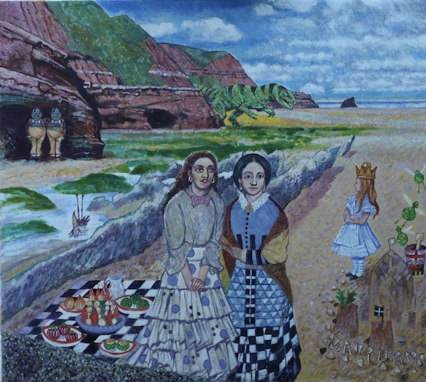 Artwork title: Pre Raphaelite Picnic at Orcombe Point