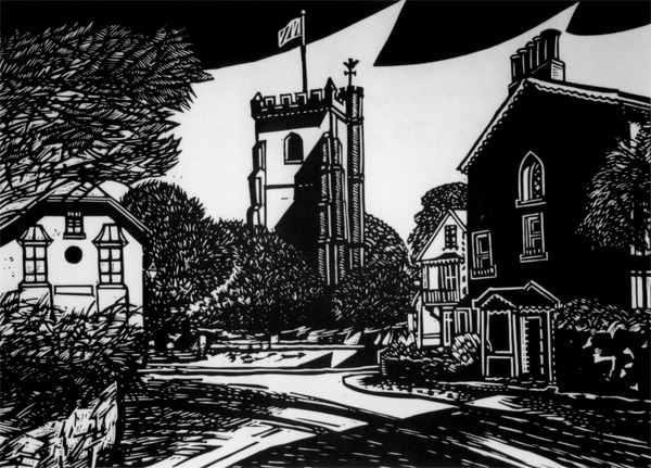 Artwork title: Sidmouth Church II