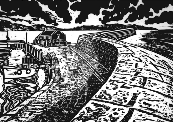 Artwork title: Approaching South Westerly - The Cob, Lyme Regis