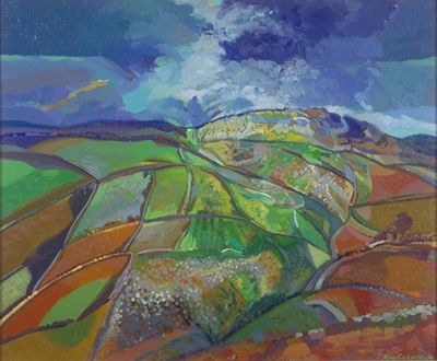 Artwork title: After the Rain, Above Widecombe