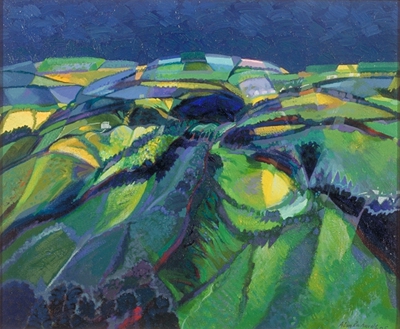 Artwork title: Approaching Rain, Haytor