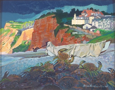 Artwork title: Budleigh Salterton - A Year (3/6)