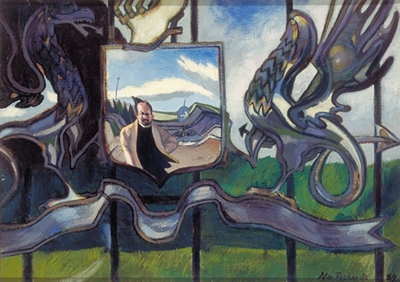 Artwork title: Portrait of the artist in a Coat of Arms