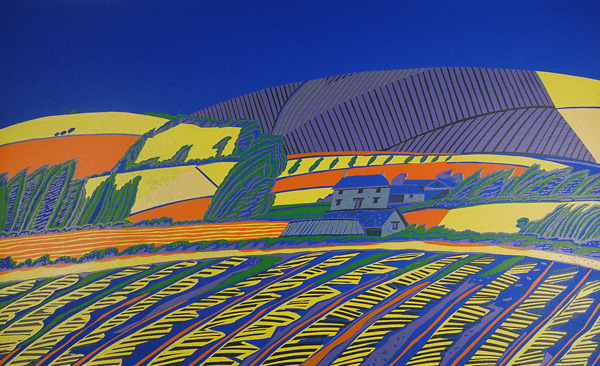 Artwork title: Harvest Landscaping IV, Burnt Fields, Raddon Hills